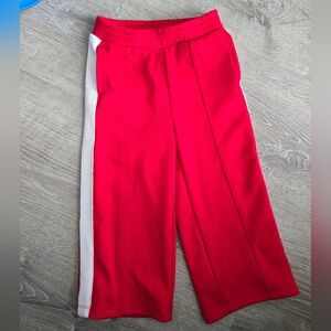 Baby Gap 3T Kids Red Track Pants with White Stripe
